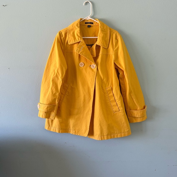 GAP Yellow Women's Trench Coat - Picture 2 of 6